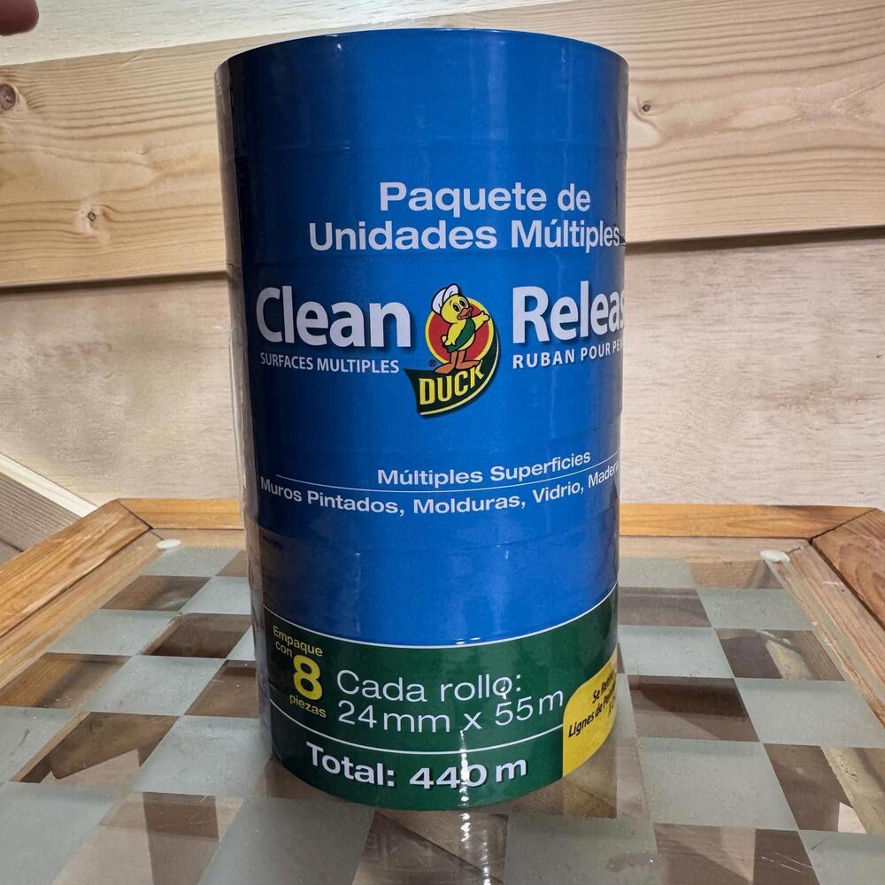 Duck Clean Release Painter's Tape Multi-Surface 8 Pack 0.94in x 60yd Walls Trim